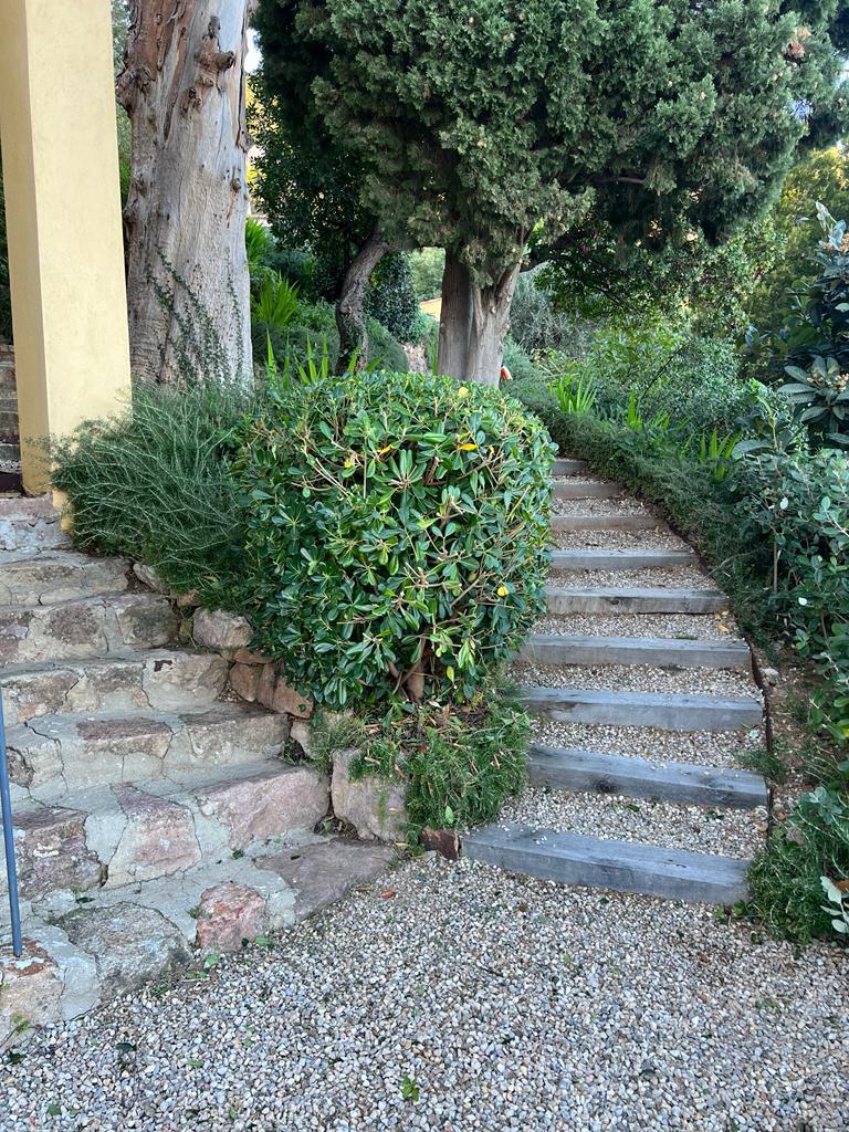 Escaliers exterieurs - traverse de chemin de fer